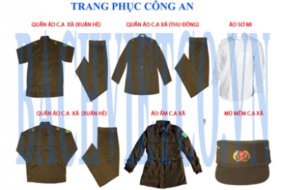 Trang phục công an xã - Bạch Việt - Công Ty TNHH Sản Xuất Thương Mại Dịch Vụ Bạch Việt
